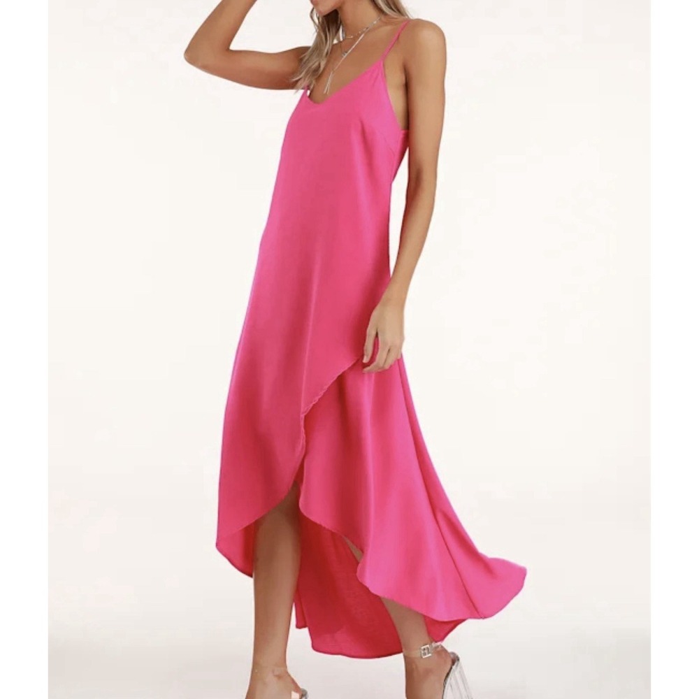Lulu's Pink Maxi Dress